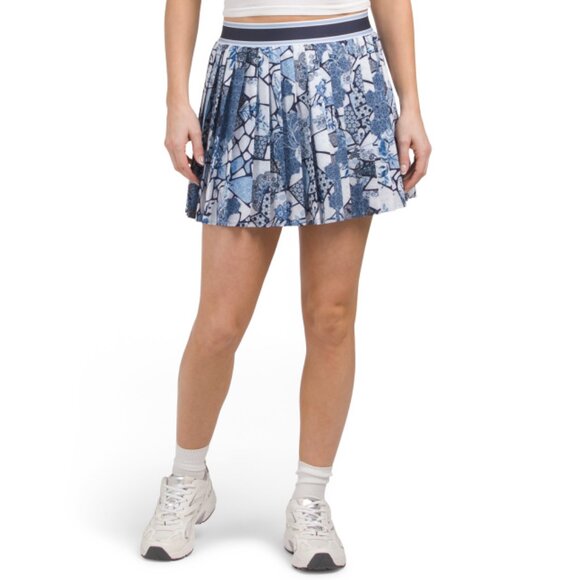 JOHNNY WAS Multi Pleated Tennis Skirt